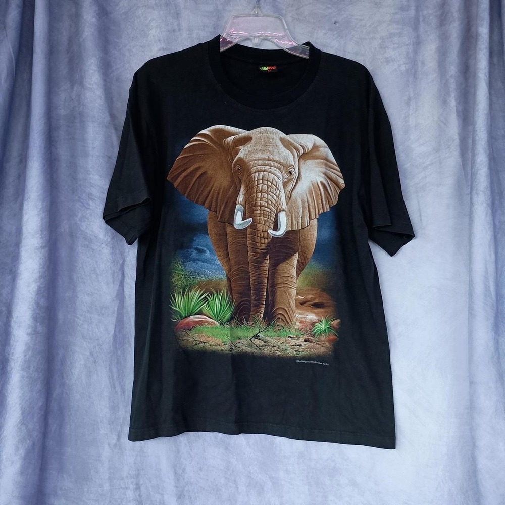 Vintage Joli Golf Elephant Graphic T-Shirt Wildlife 90s